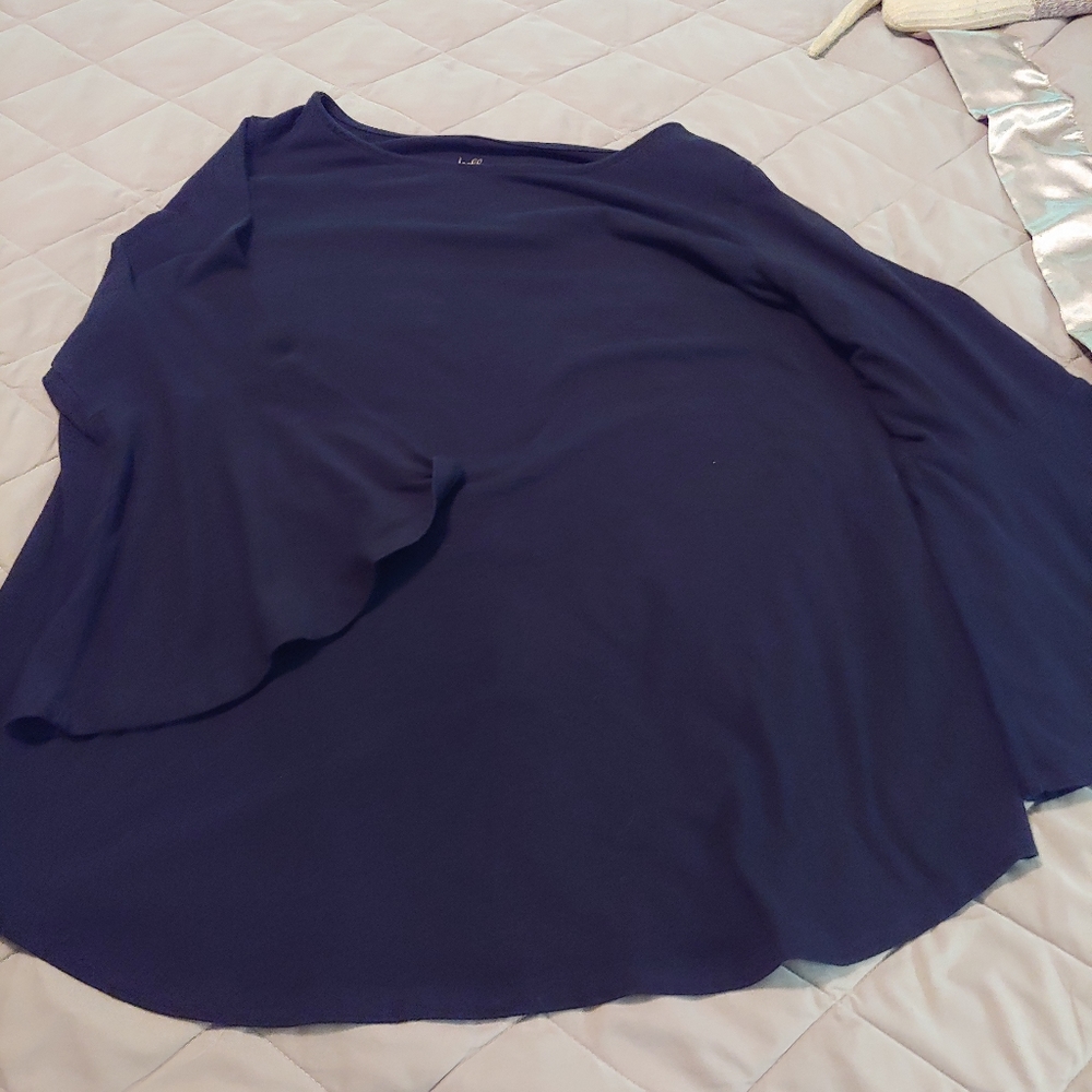 Black top with bell sleeves